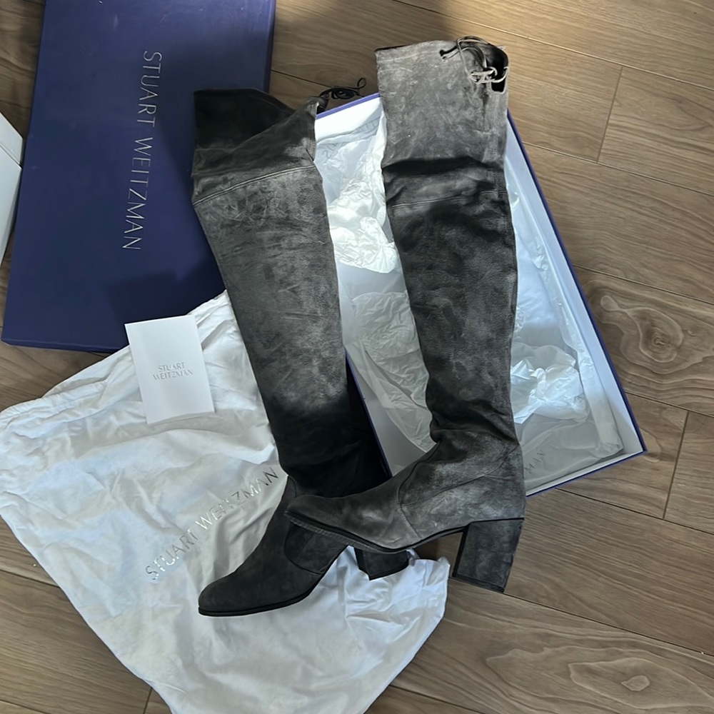 Worn Once Stuart Weitzman Tieland Over The Knee B… - image 1